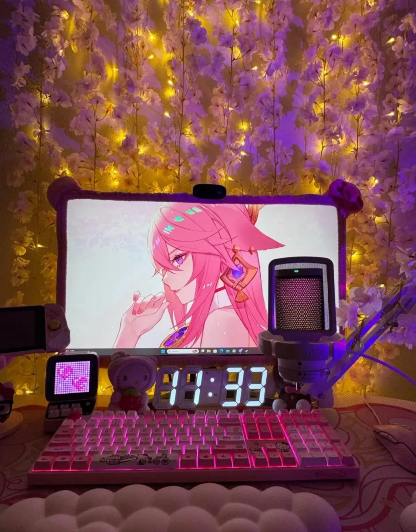 ubess 3D LED Digital Clock β Modern Digital Wall & Desk Clock with Snooze, Temperature Display, Stylish Bedroom Decor