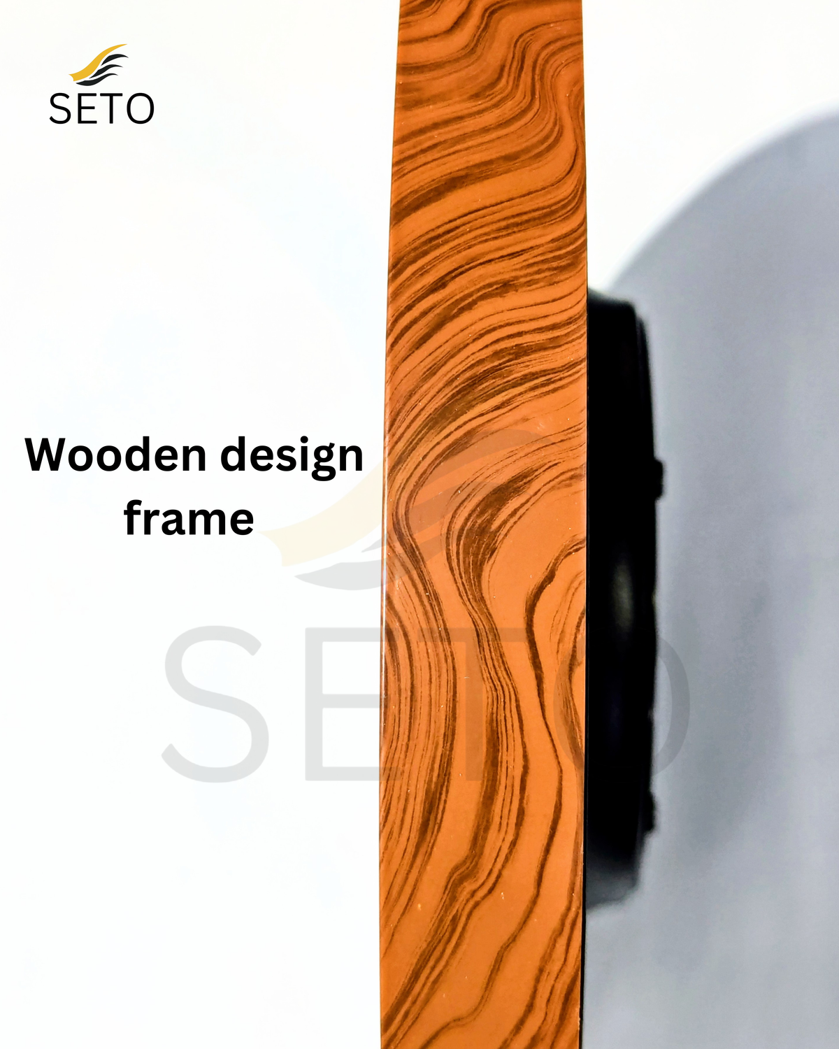 Modern Slim Wall Clock – Silent Quartz Movement with Gold Edge, Elegant Decorative Clock for Home & Office Déco