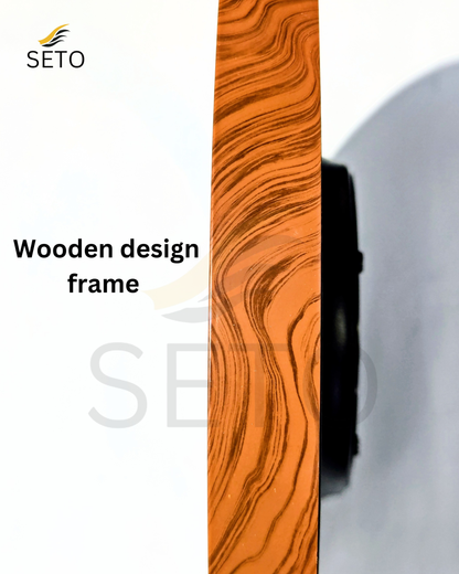 Modern Slim Wall Clock – Silent Quartz Movement with Gold Edge, Elegant Decorative Clock for Home & Office Déco