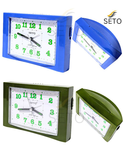 [SETO] Premium AZAN Alarm Clock 2 in 1 Alarm Mode With Light ,Accurate Prayer Time Reminder, Quartz Movement , Perfect Islamic Home Decor  High Quality And Beautiful Sleek Body Design with 4 Different Colours ,Modern Slim Design , Ideal Gift for Home