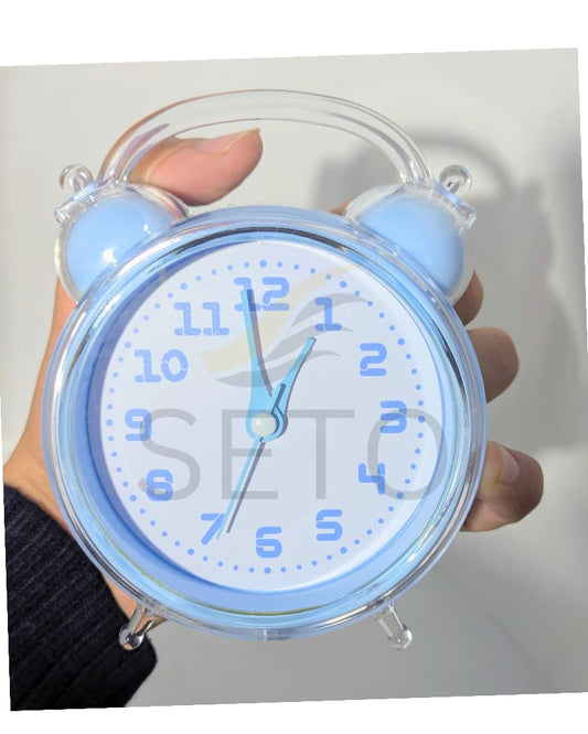 [SETO] Adorable Cute Alarm Clock_ Best For Room Decor_ Cute Alarm For Girls_5 Colours Purple , pink , blue, green